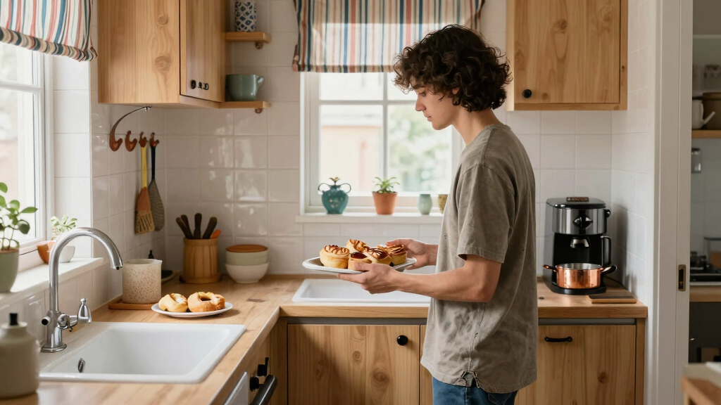 A Tiny 10-Square-Foot Kitchen Got a Parisian-Inspired Makeover for $300