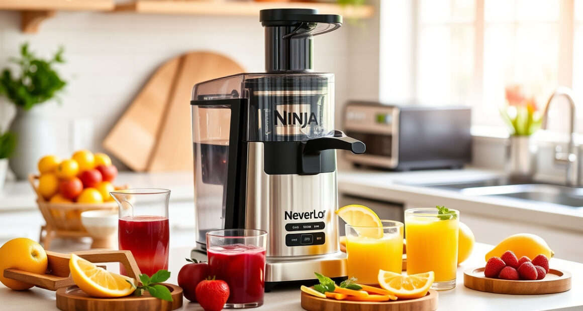 Create Refreshing Summer Juices with the Ninja NeverClog Cold Press Juicer