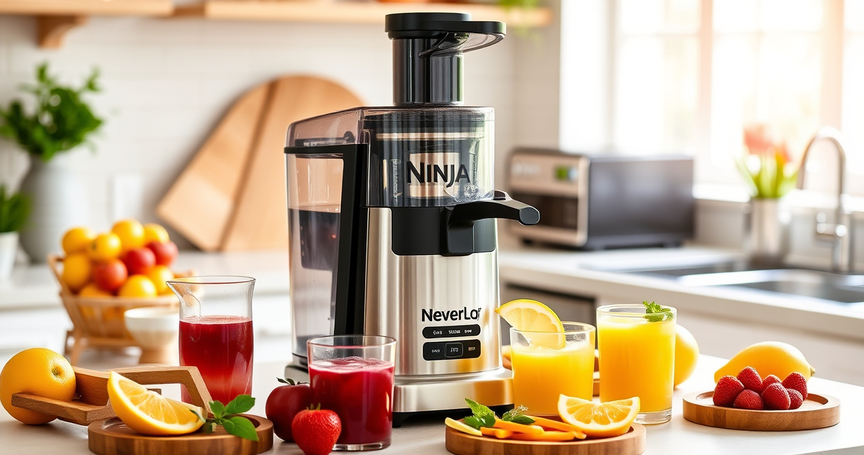 Create Refreshing Summer Juices with the Ninja NeverClog Cold Press Juicer