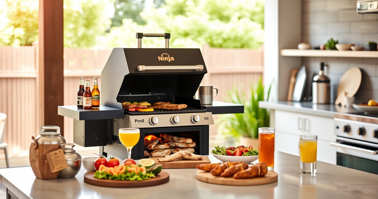 Master Summer BBQ with Ninja Outdoor Woodfire Pro XL Grill & Smoker