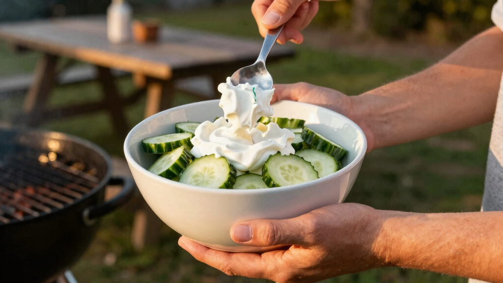 This Sour Cream Cucumber Salad Is the First Thing Gone at Every Barbecue