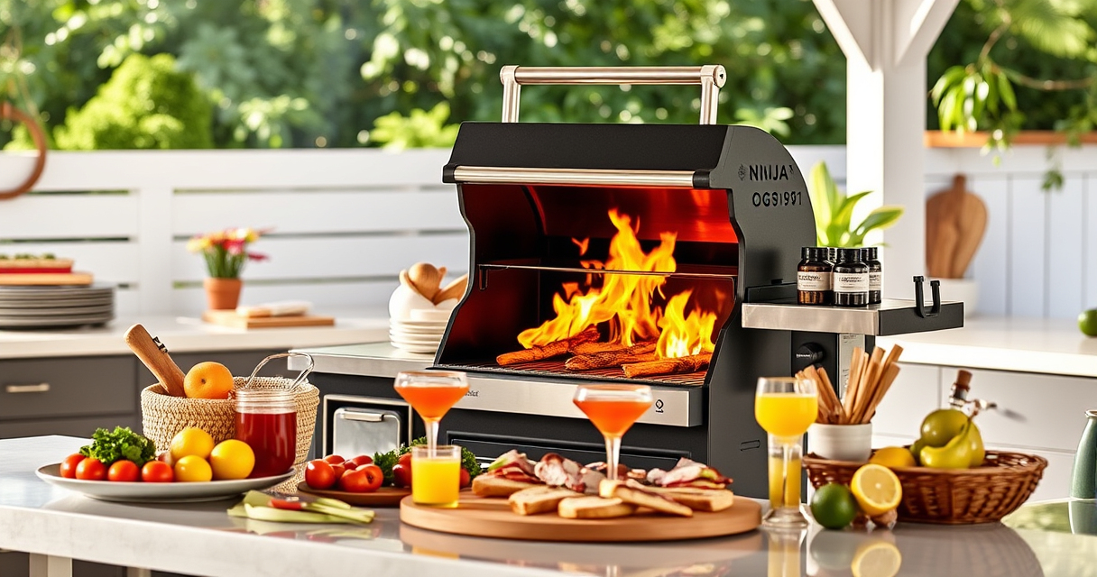 Master Summer BBQs with Ninja OG951 Woodfire Pro Connect Grill
