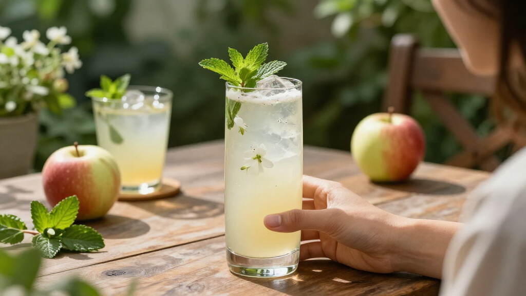 Cocktail Analcolico Al Sambuco, Mela E Acetosella
