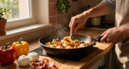 Gnocchi Estivi Con Mozzarella, Peperoni E Pancetta