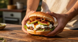 Hamburger Con Fichi, Stracciatella E Cipolle Caramellate