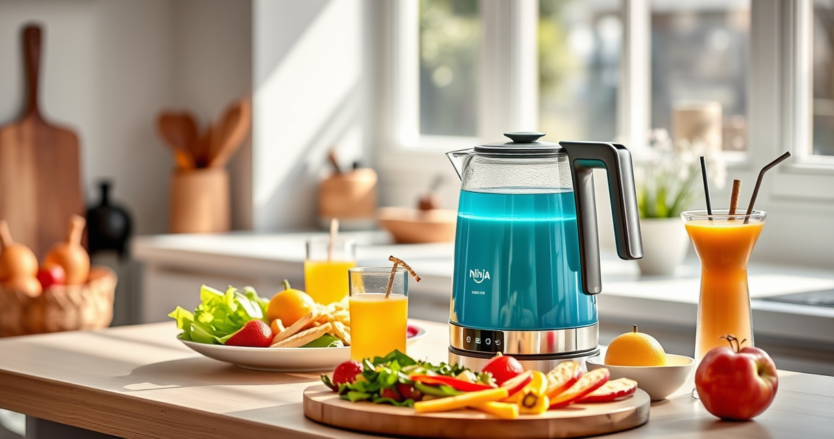 Ninja KT200BL Precision Temp Electric Kettle: Summer Tea & Coffee Essential