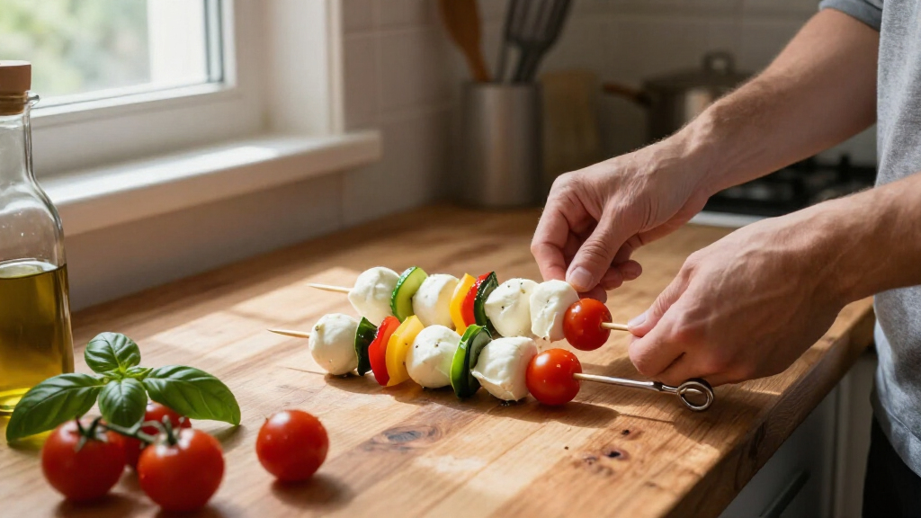 Spiedini Di Mozzarella, La Ricetta Vegetariana