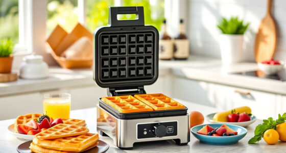 Bright Summer Waffle Creations with Ninja Belgian Waffle Maker Pro