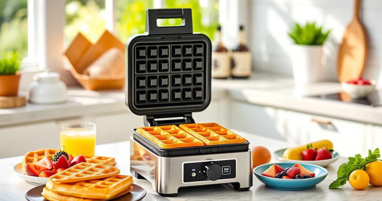 Bright Summer Waffle Creations with Ninja Belgian Waffle Maker Pro