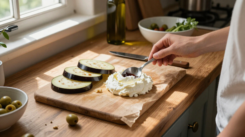 Friselle Con Pomodoro, Melanzane, Ricotta Affumicata E Olive