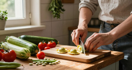 Garganelli Alle Zucchine Con Fave E Pomodoro