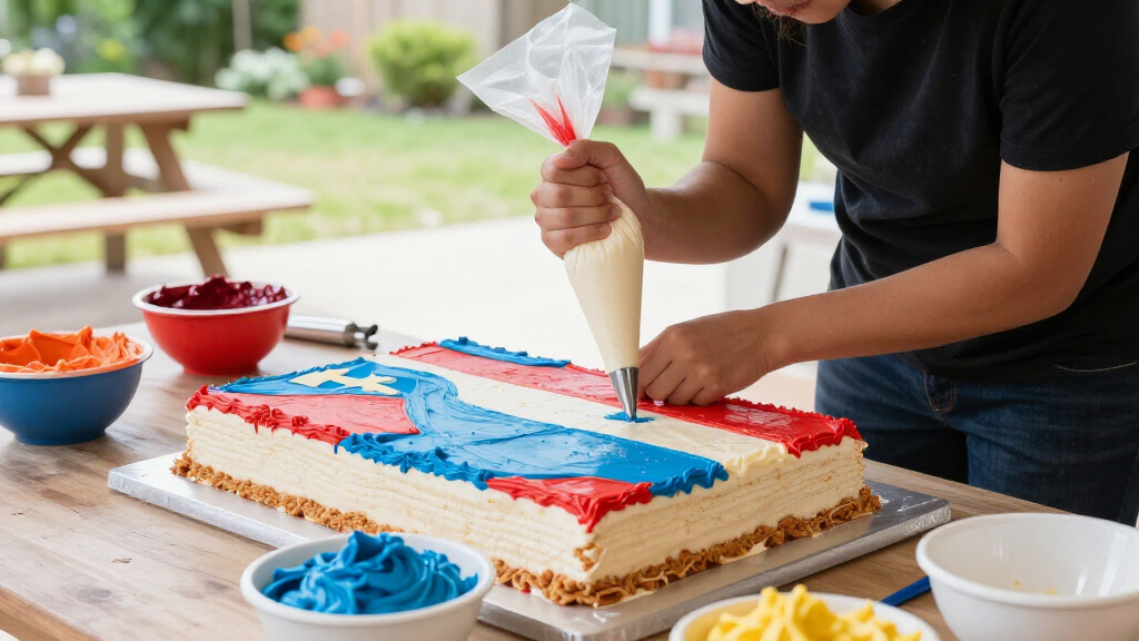Martha's Giant Flag Cake Served 250 Guests—Here's How to Make It Yourself