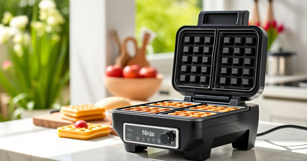 Master Summer Waffles with the Ninja Belgian Waffle Maker Pro