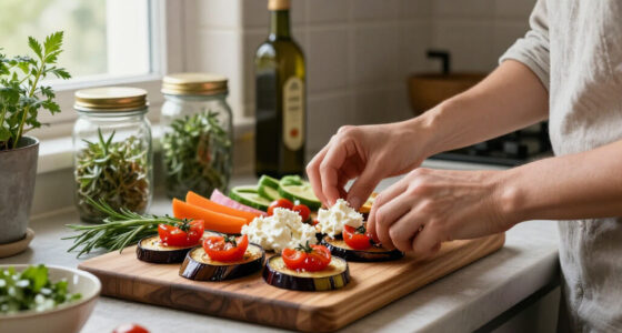 Melanzane, Pomodorini Confit E Ricotta Salata, Antipasto Vegetariano