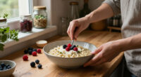 Orzotto Al Formaggio, Speck E Frutti Di Bosco