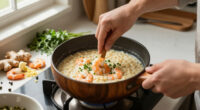 Risotto Con Gamberi, Zenzero E Capperi