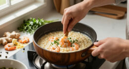 Risotto Con Gamberi, Zenzero E Capperi