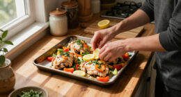 Sheet Pan Tuscan Lemon Chicken