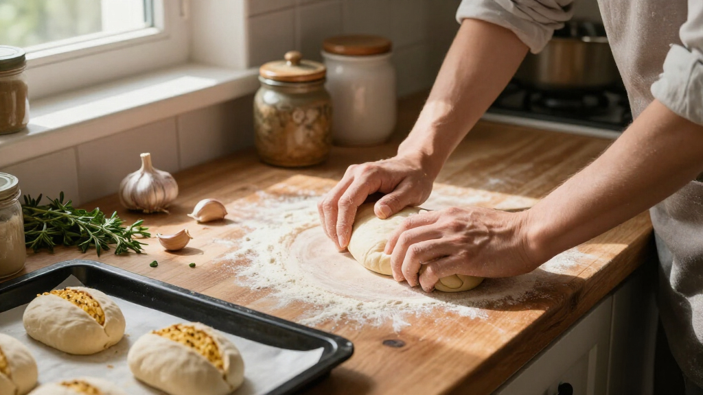 Tear & Share Garlic Bread Rolls