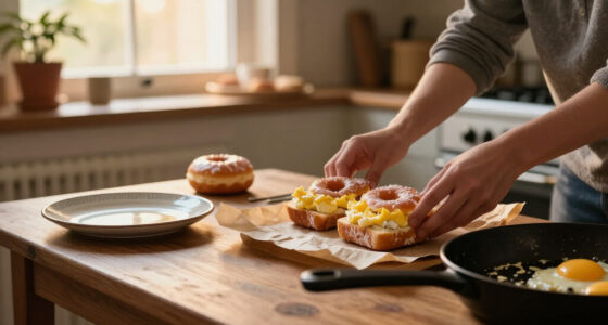 Donuts And Homemade Egg Sandwiches Too