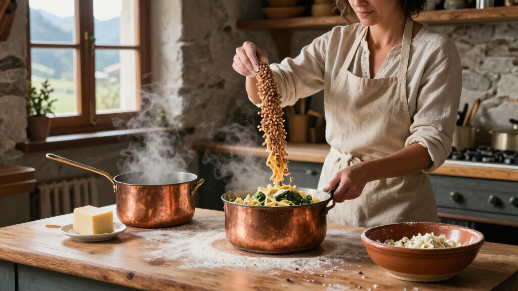 Pizzoccheri Della Valtellina: Buckwheat Ribbons, Cabbage, And Cheese